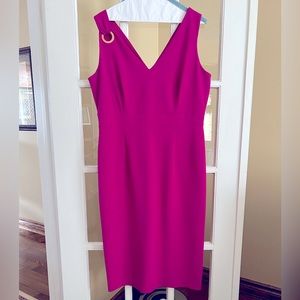Ivanka Trump Fuchsia dress.   Size 12 midi